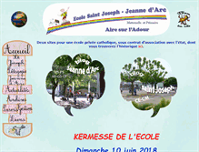 Tablet Screenshot of ecolestjoseph-jeannedarc.org